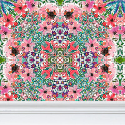 Pink garden Wallpaper