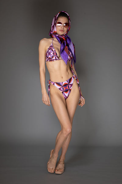 AB - Abstract Pattern Purple Magenta Bikini