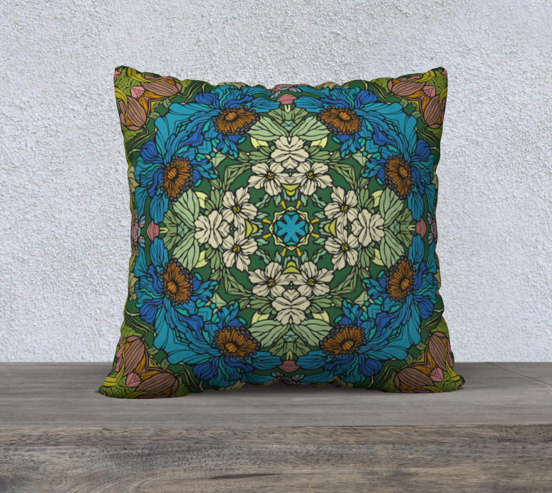 Blue Garden Cushion
