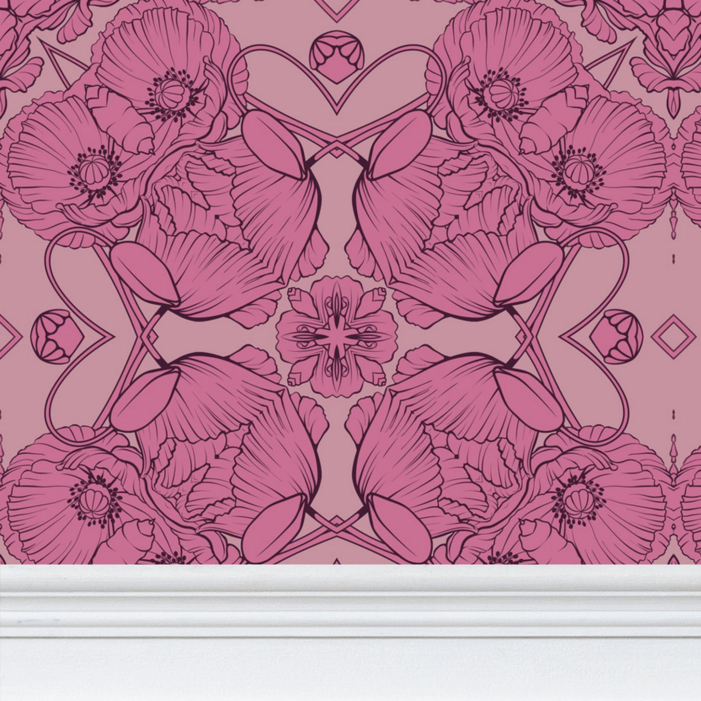 Pink Floral Wallpaper