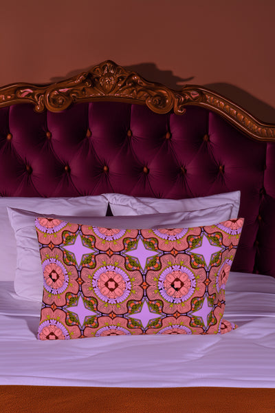 Pink Abstract Geo Pillow Sham