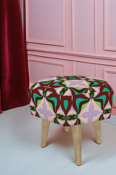 Artful Perch Abstract Stool