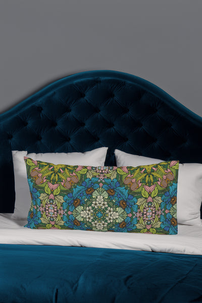 Blue Garden Bed Pillow