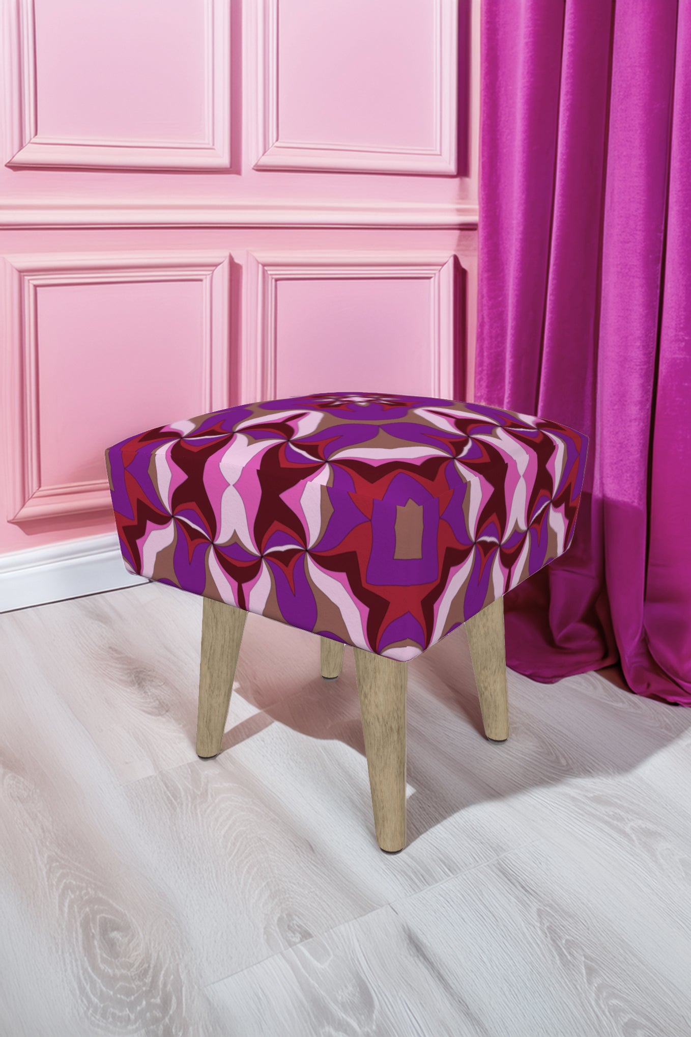 Magenta Whisper Stool