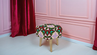 Artful Perch Abstract Stool