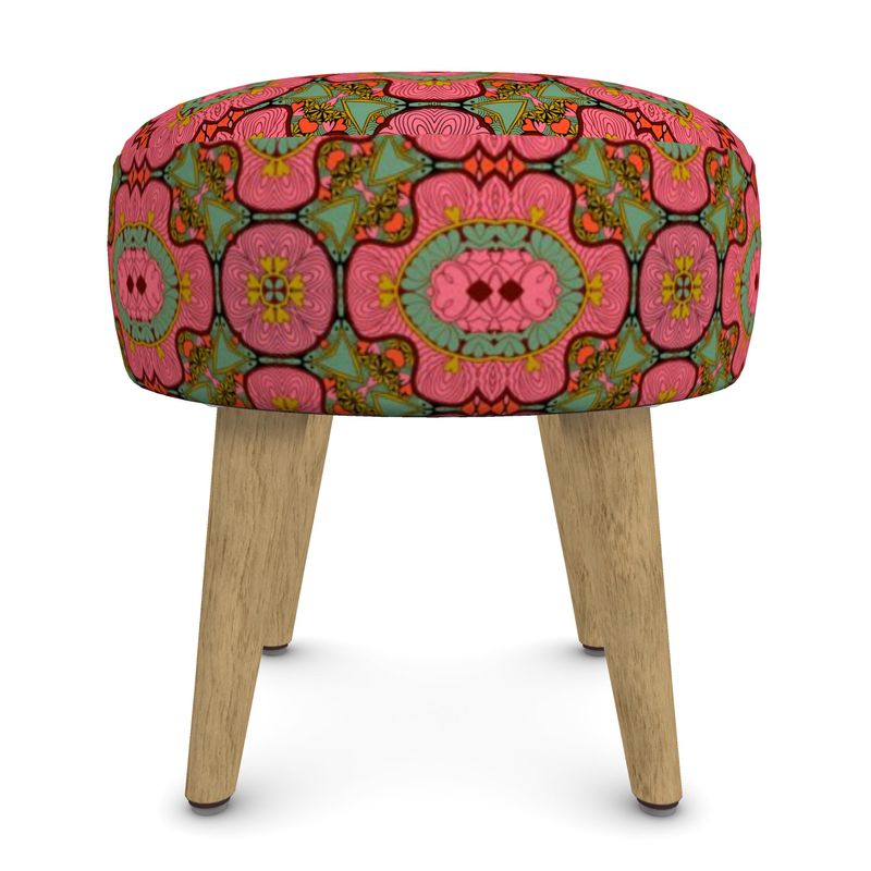 Eclectic Pink Stool