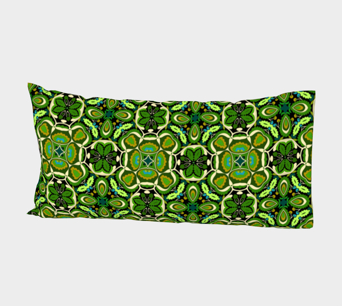 Botanical Green print Pillowcase