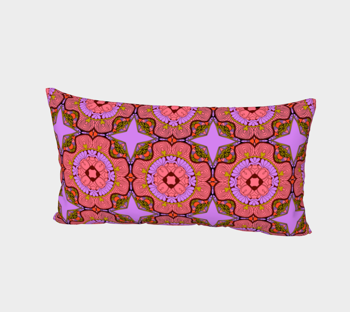 Pink Abstract Geo Pillow Sham