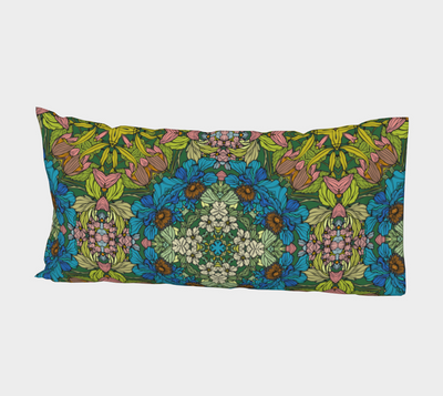 Blue Garden Bed Pillow