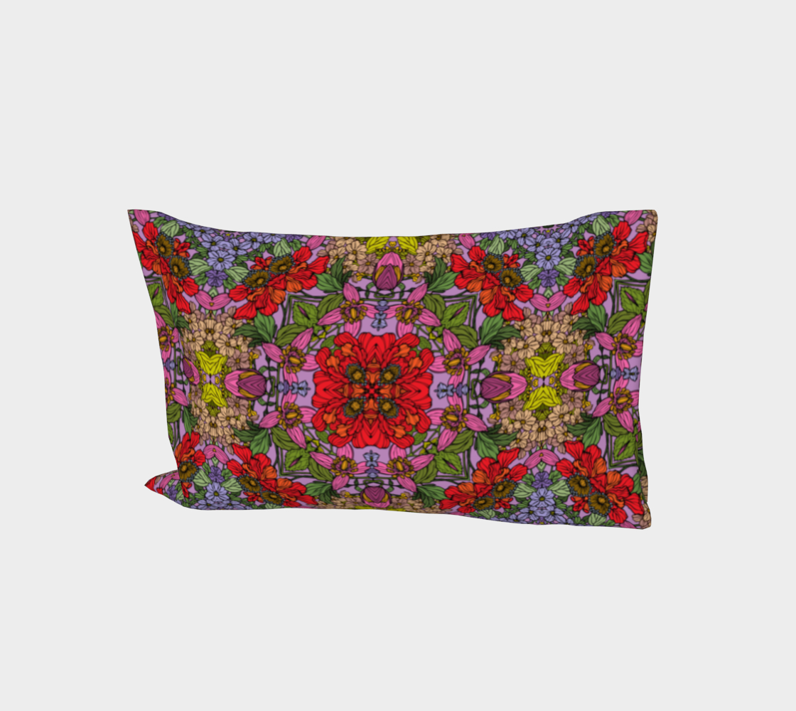 Red Garden Pillowcase