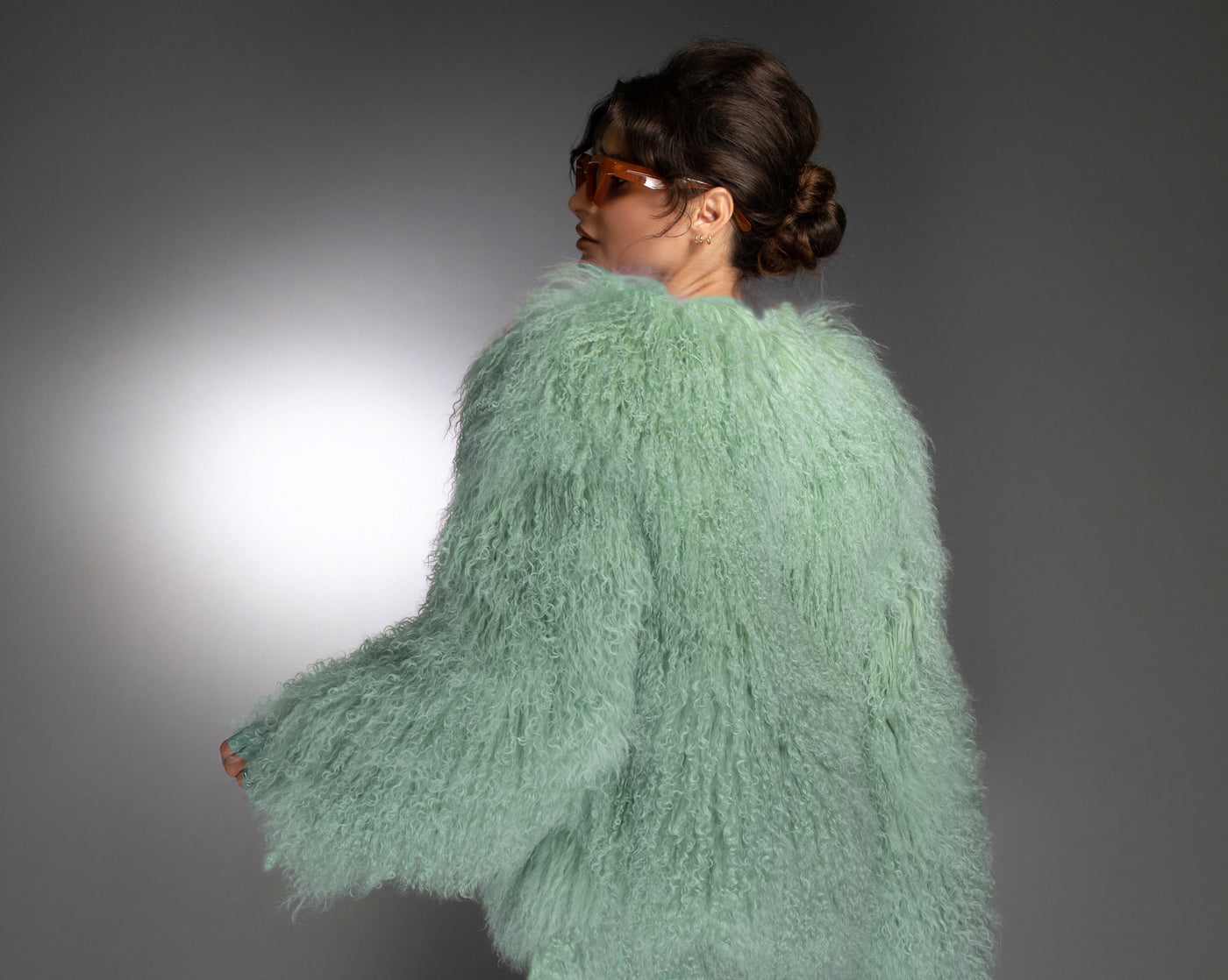 ST- Mint Luxury Mongolian Shearling Coat
