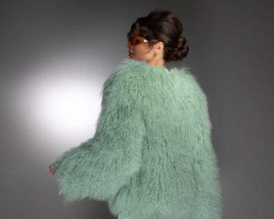 ST- Mint Luxury Mongolian Shearling Coat