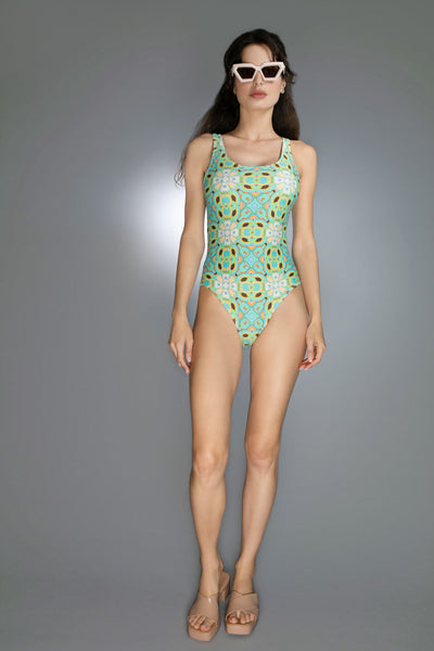 ED-014NC- PSYCHEDELIC STARS AGUA-BATHING SUIT