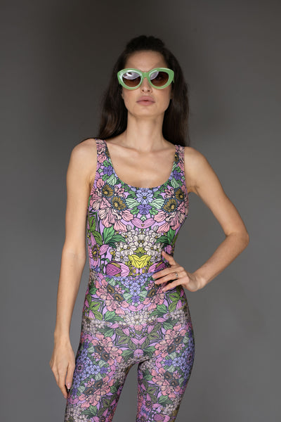 AB - Floral Pastel Lilac Swimsuit