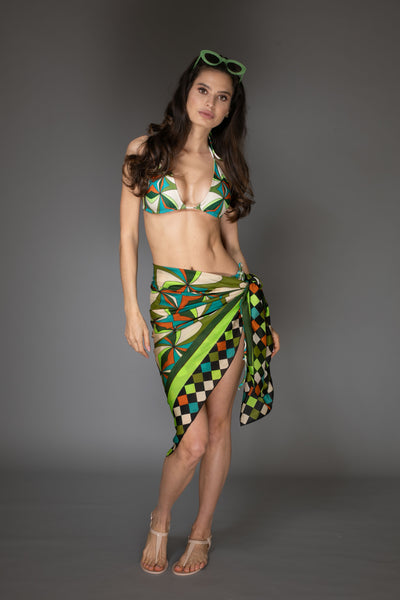 AB - Abstract Pattern Green Bikini