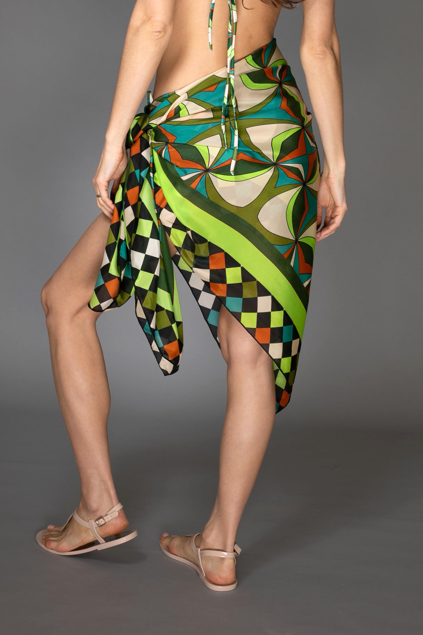Jade Horizon Silk Scarf