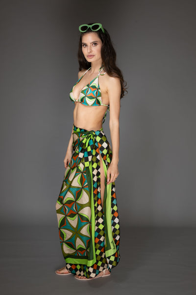 AB - Abstract Pattern Green Bikini