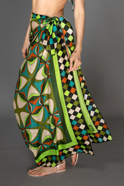 Jade Horizon Silk Scarf