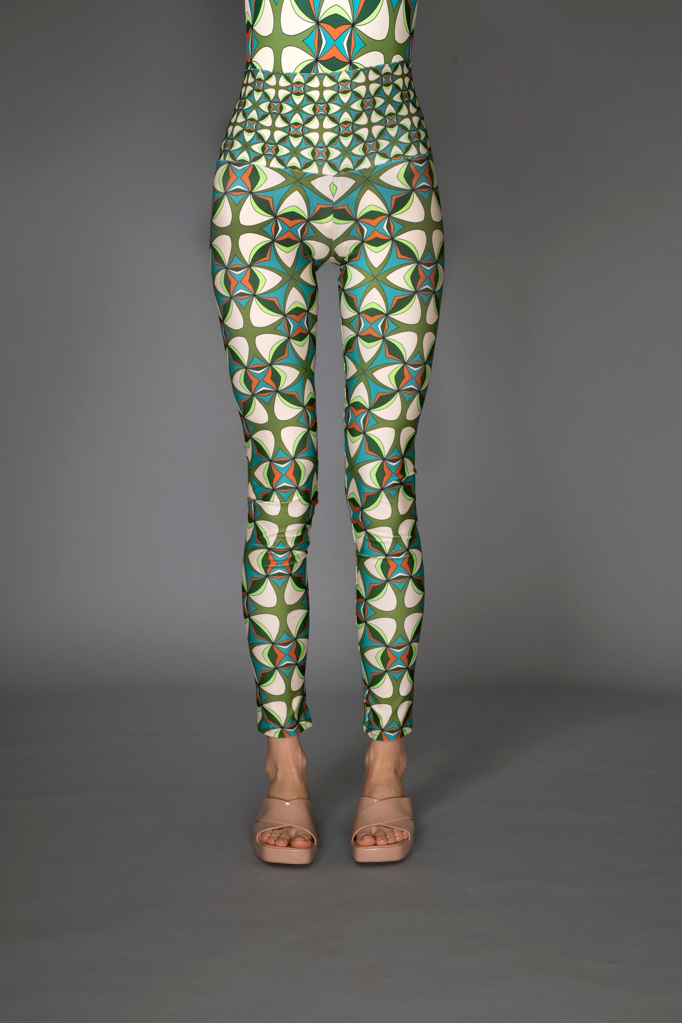 AB - Abstract Green Psychedelic Leggings