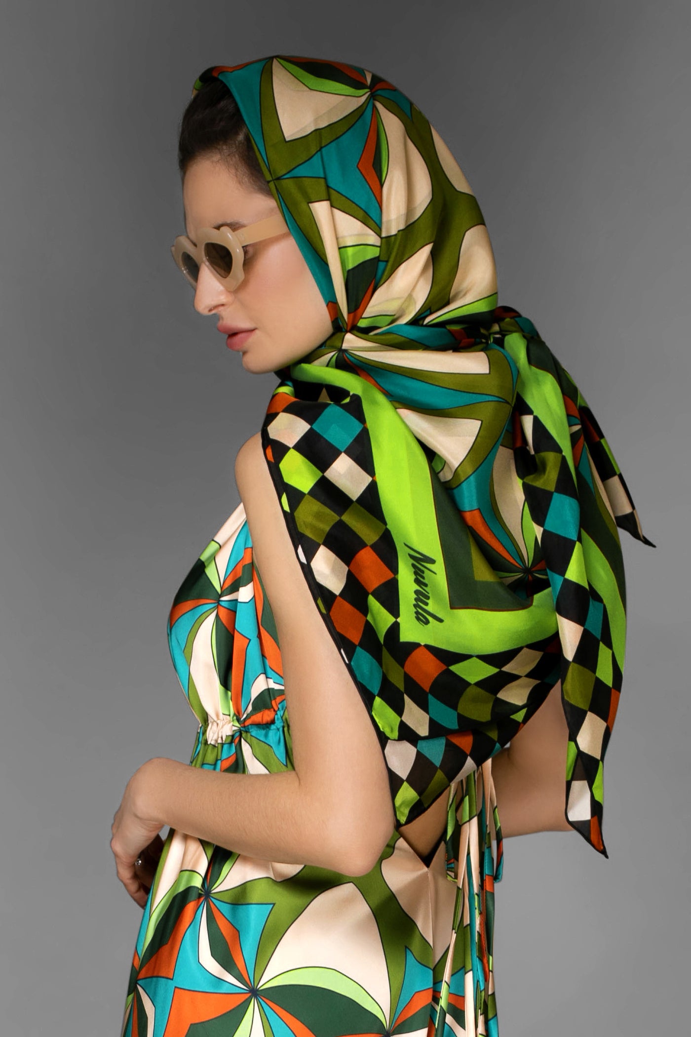 Jade Horizon Silk Scarf