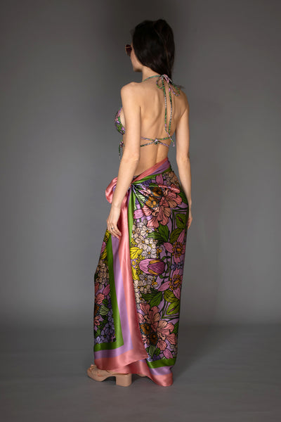 Garden Pastel Silk Scarf