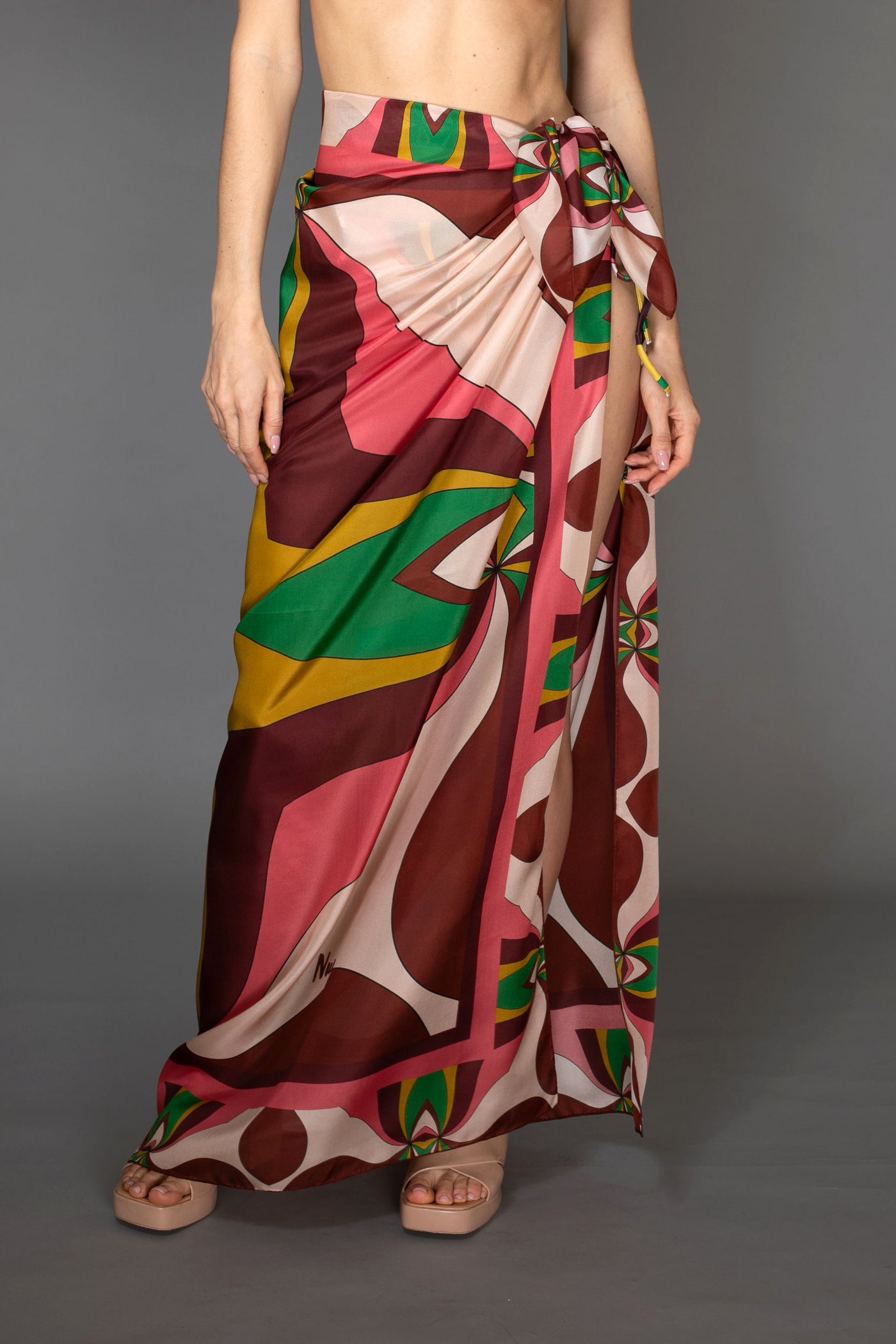 Blush Merlot Silk Wrap