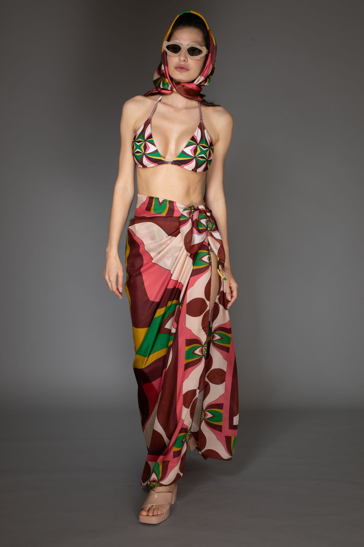 Blush Merlot Silk Wrap