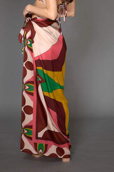 Blush Merlot Silk Wrap