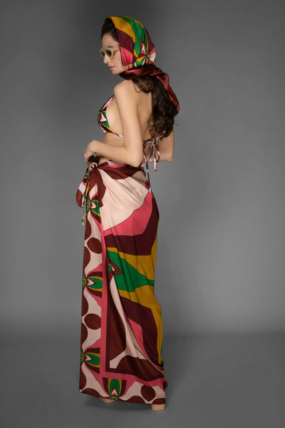 Blush Merlot Silk Wrap