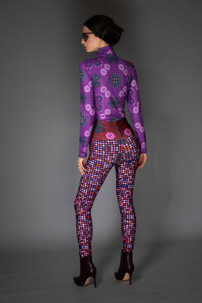 AW- Mystic Prupple Turtleneck Bodysuit