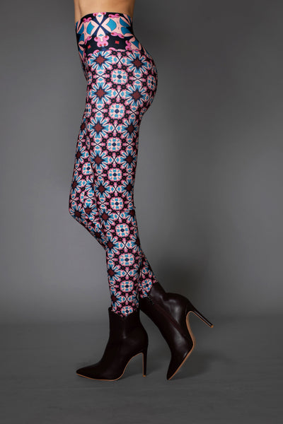 Abstract Stars Multi-Color Pattern Leggings