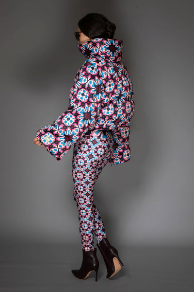 Abstract Stars Multi-Color Pattern Leggings