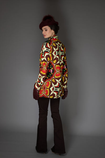 Classic, Beret, Burgundy Cashmere