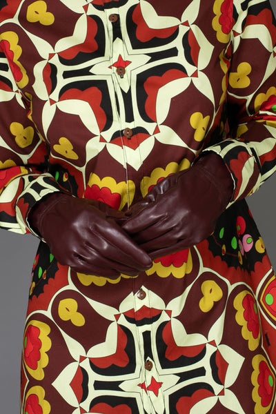 Sumptuous Brown Soft Italian Leather Gloves