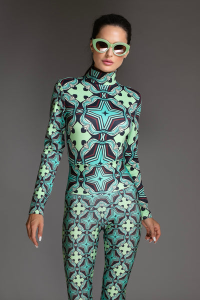 Stars Turtleneck Bodysuit