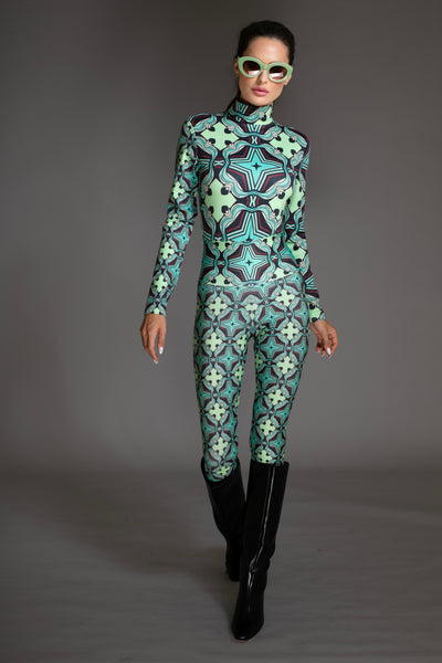 Stars Turtleneck Bodysuit