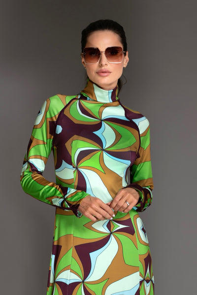 Long Sleeve Turtleneck Maxi Sweater Dress