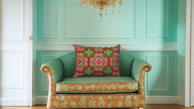 Dream State Floral Print Pillow