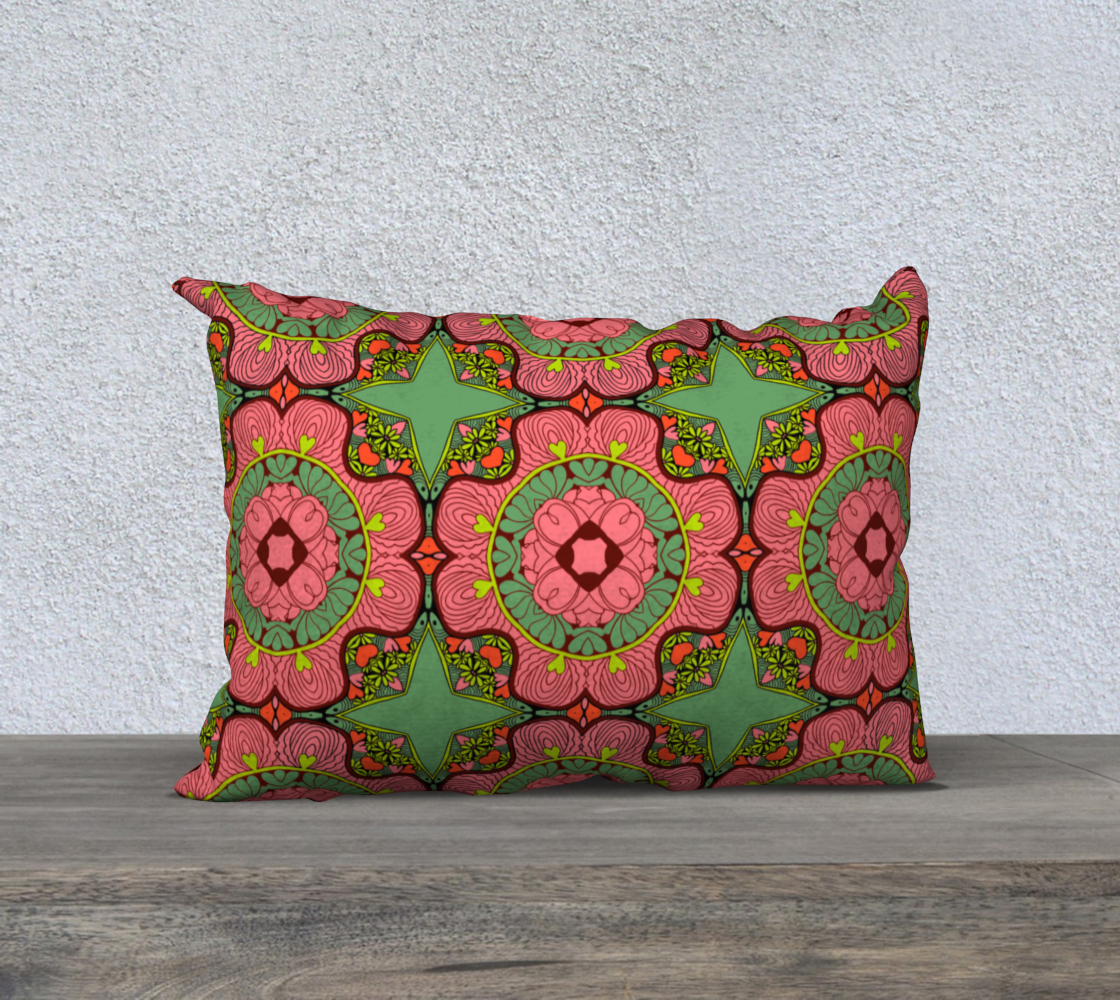 Dream State Floral Print Pillow