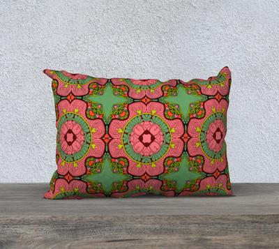 Dream State Floral Print Pillow