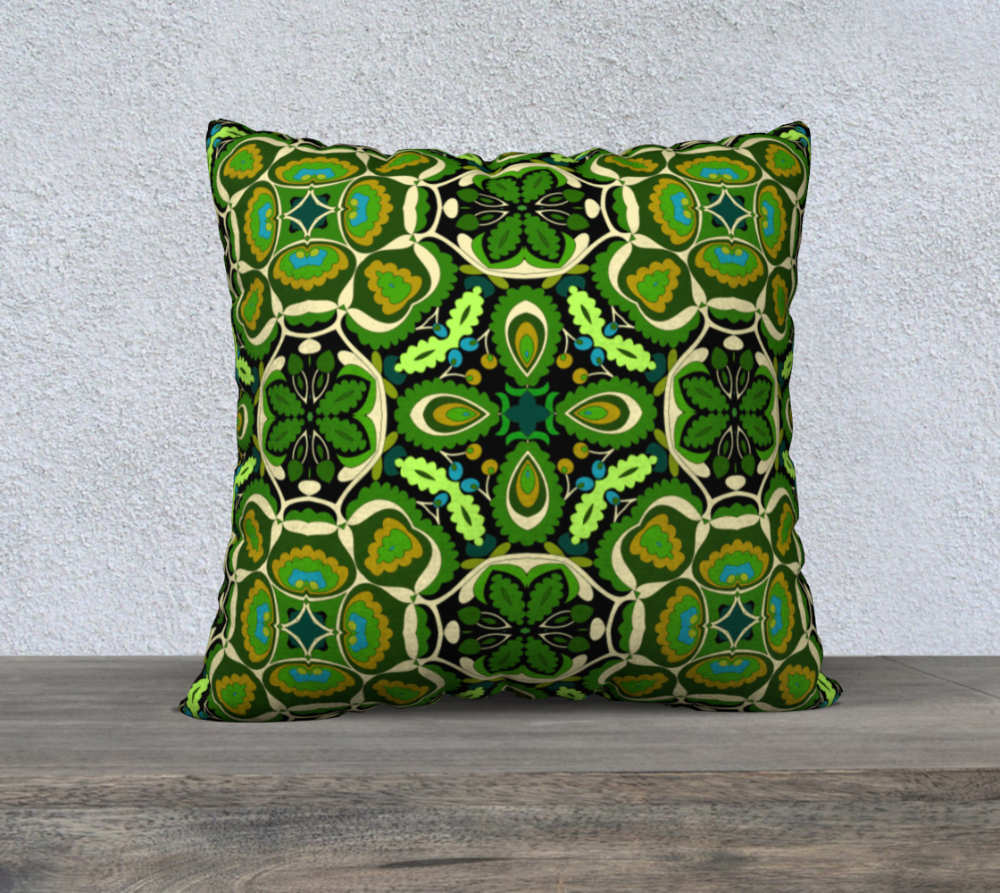 Botanical Green Cushion