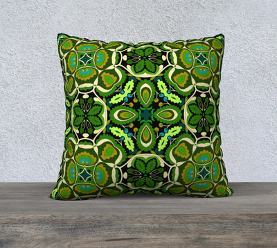 Botanical Green Cushion