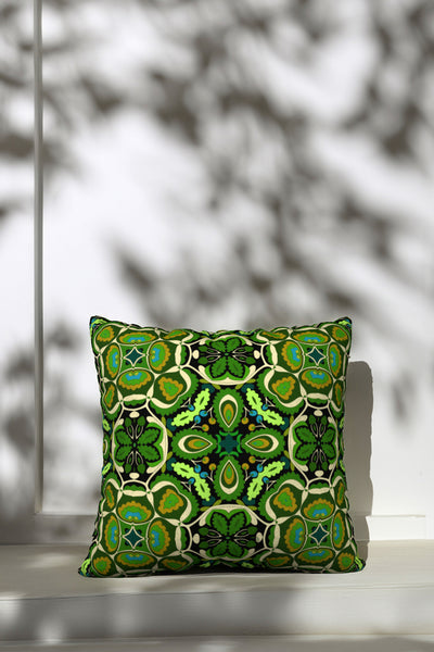 Botanical Green Cushion