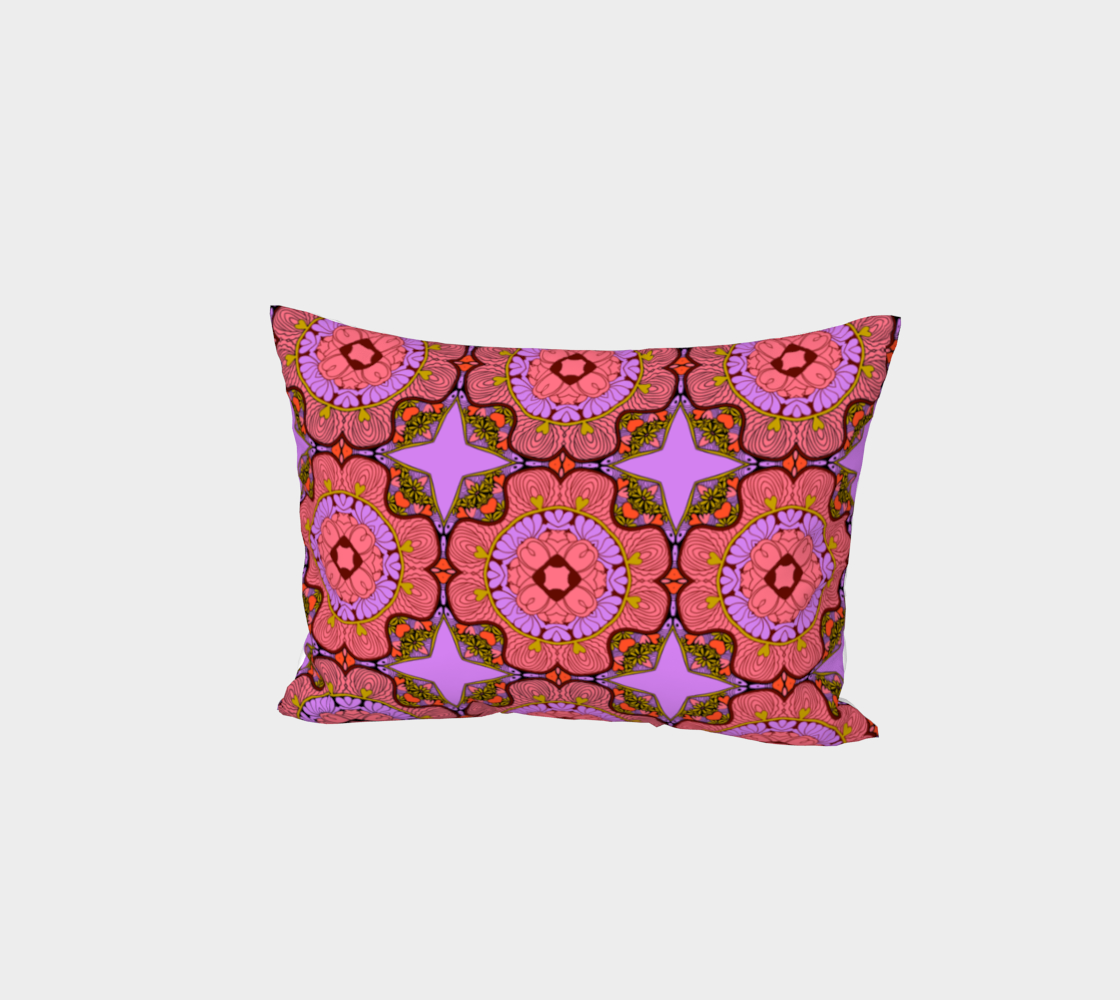 Pink Abstract Geo Pillow Sham