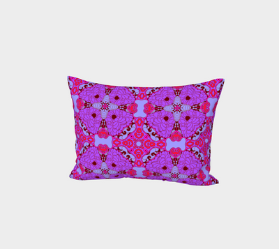 Tender Muse Pink Floral Print Pillow Sham