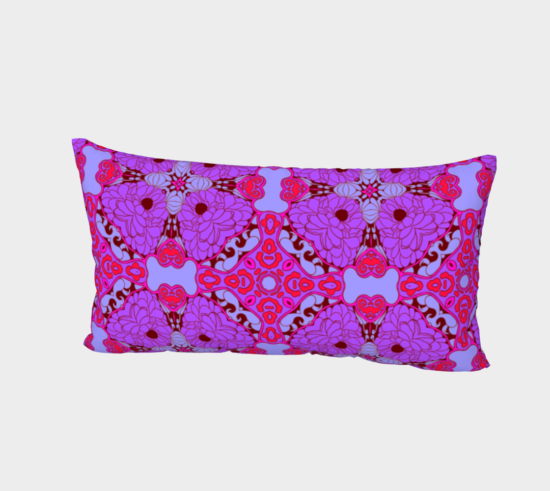 Tender Muse Pink Floral Print Pillow Sham