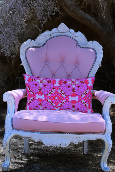 Tender Muse Pink Floral Print Pillow Sham