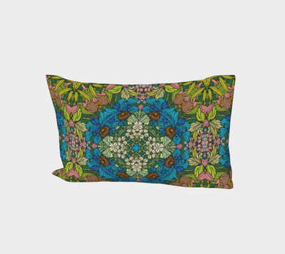 Blue Garden Bed Pillow