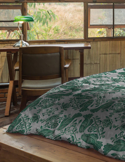 Green Bids Bed Pillow Sleeve