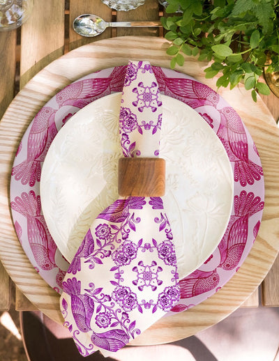 Plum Birds Dinner Plate